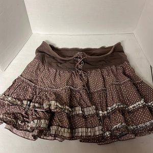 Free people trendy ruffled mini skirt